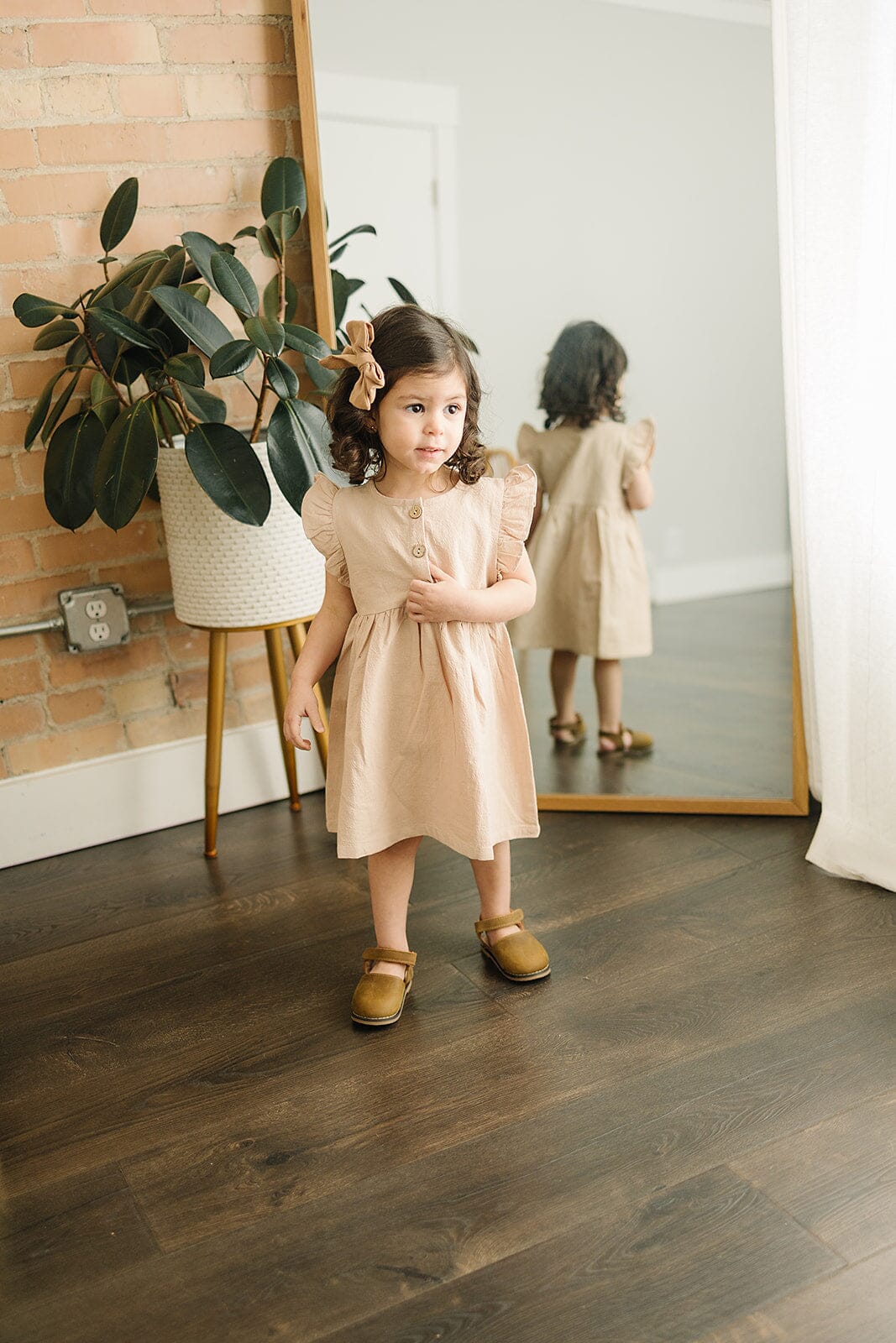 Brown - Emmie Flats - US Size 5-9 - Hard Sole Shoes Deer Grace 