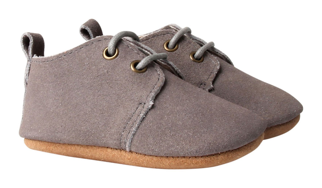 Slate - Oxford - US Size 1-5 - Soft Sole Shoes Deer Grace 