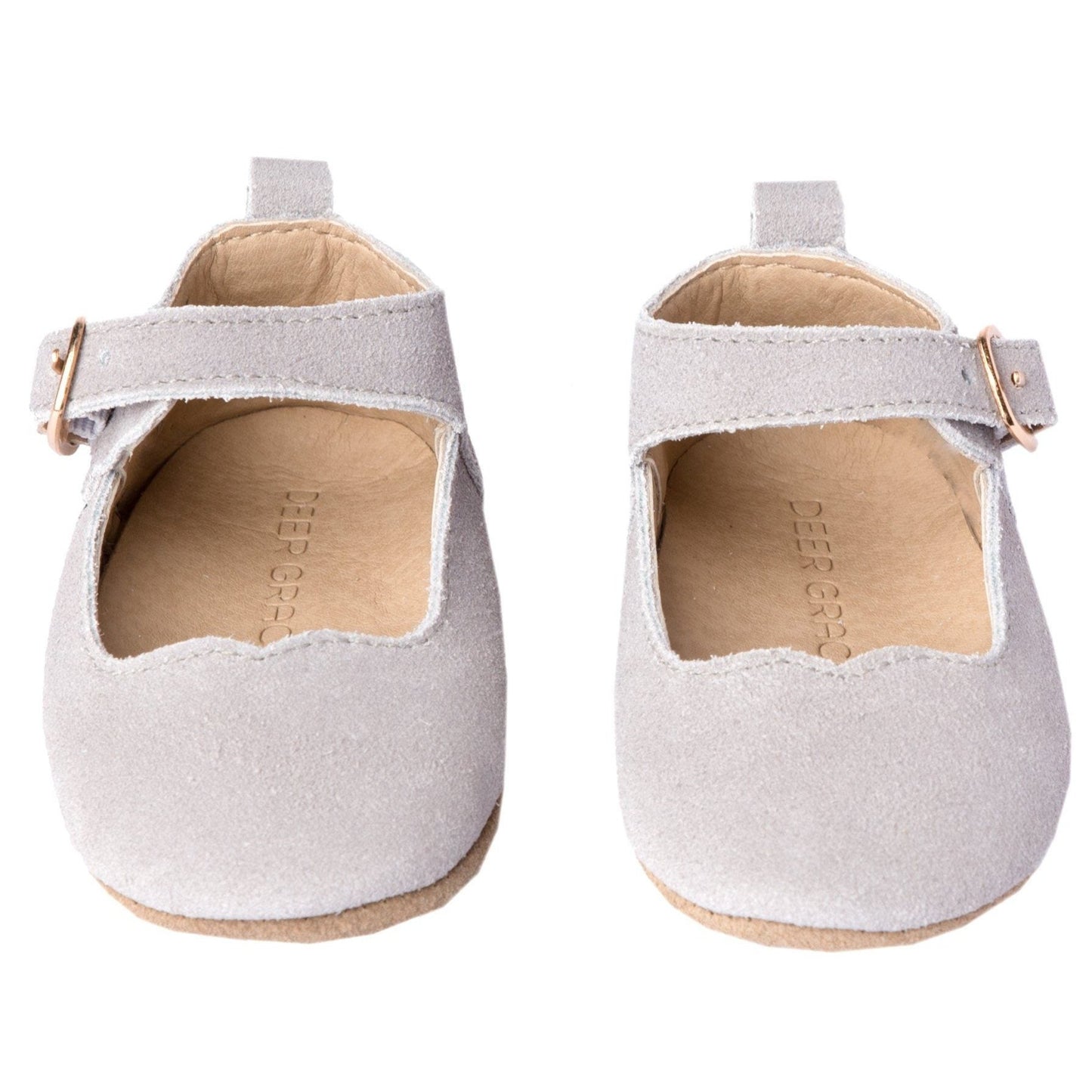 Slate Suede - Mary Jane - Soft Sole Shoes Deer Grace 