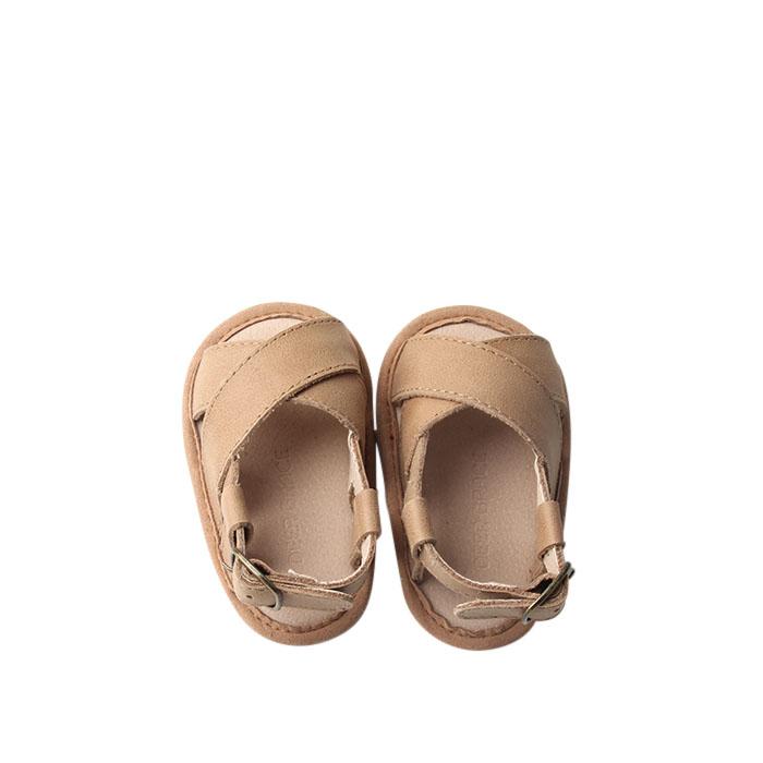 Saddle - Cross Sandal - US Size 1-4 - Soft Sole Shoes Deer Grace 