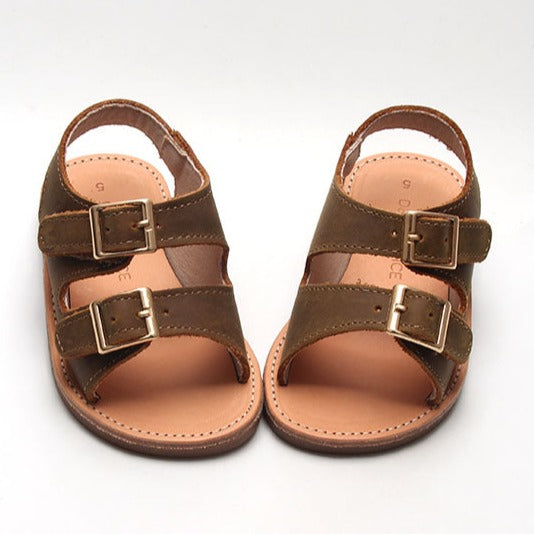 Brown - Summer Sandal - US Size 5-9 - Hard Sole Shoes Deer Grace 