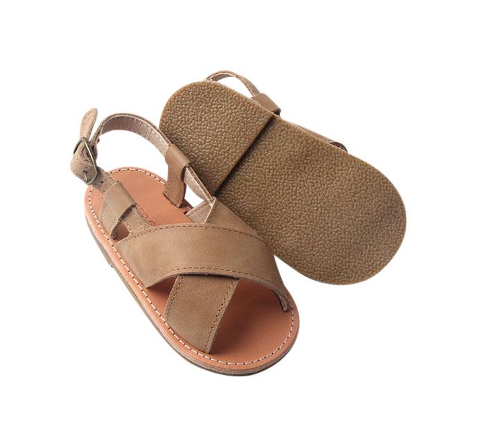 Saddle - Cross Sandal - US Size 5-9 - Hard Sole Shoes Deer Grace 