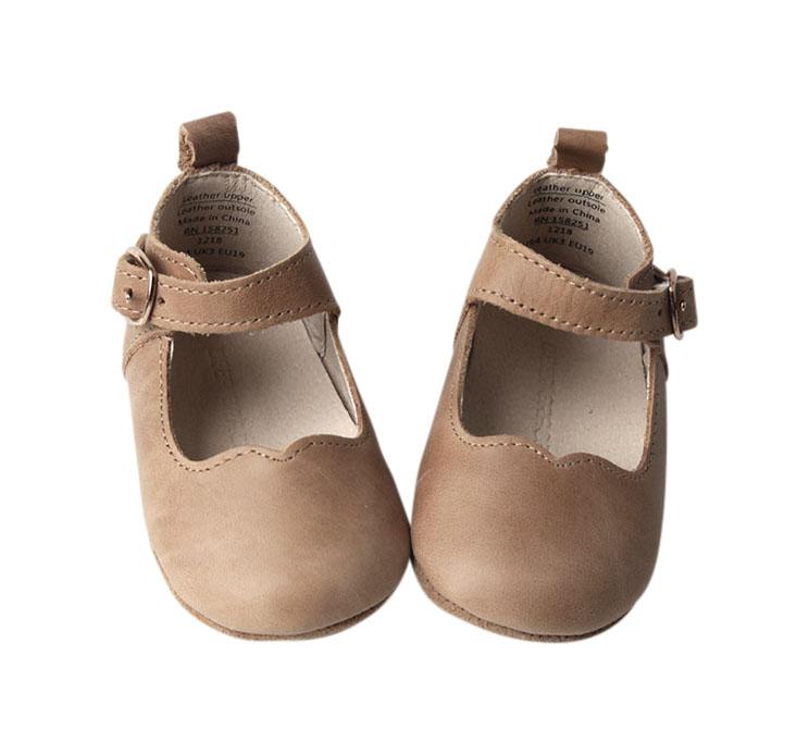 Camel - Mary Jane - US Size 2-4 - Soft Sole Shoes Deer Grace 