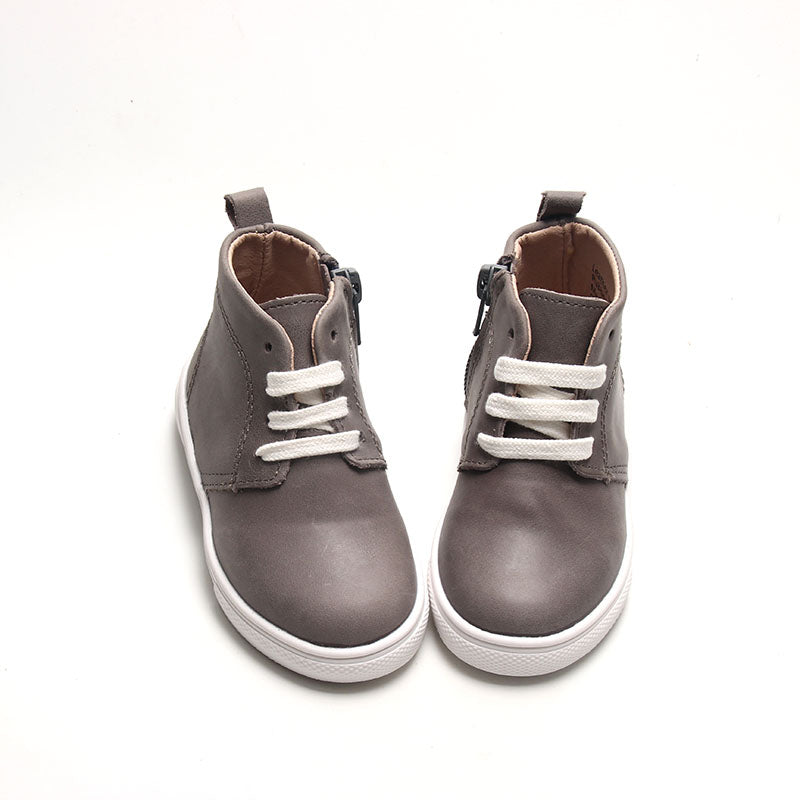Gray - Classic Sneakers - US Size 4-10 - Hard Sole Shoes Deer Grace 