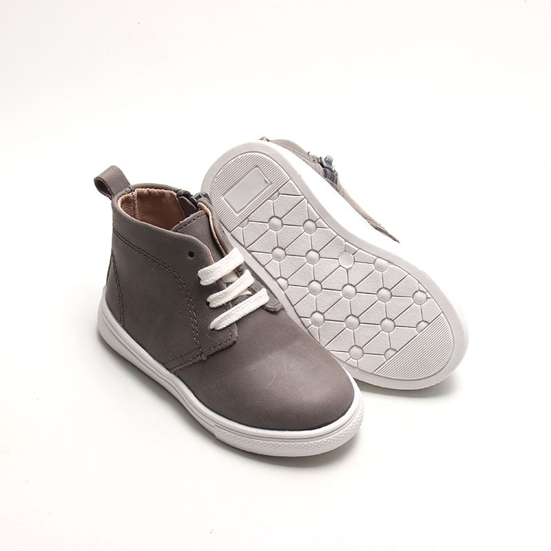 Gray - Classic Sneakers - US Size 4-10 - Hard Sole Shoes Deer Grace 