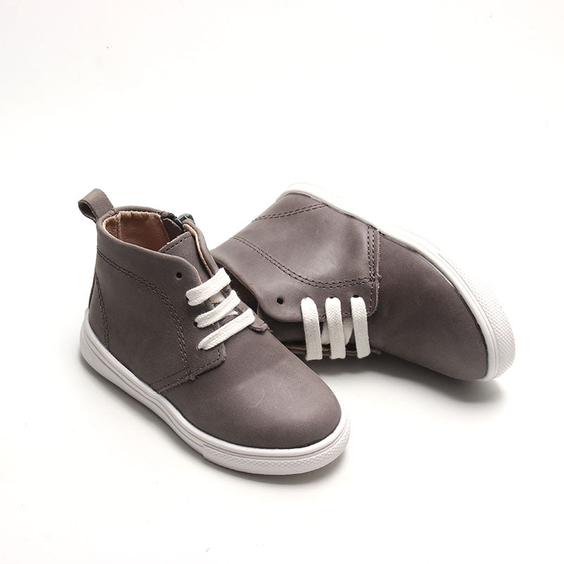 Gray - Classic Sneakers - US Size 4-10 - Hard Sole Shoes Deer Grace 