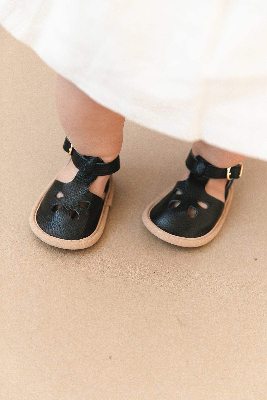 Midnight - Grace Flat - US Size 1-4 - Soft Sole Shoes Deer Grace 