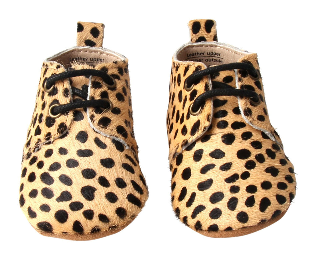 Cheetah - Oxford - US Size 1-5 - Soft Sole Shoes Deer Grace 