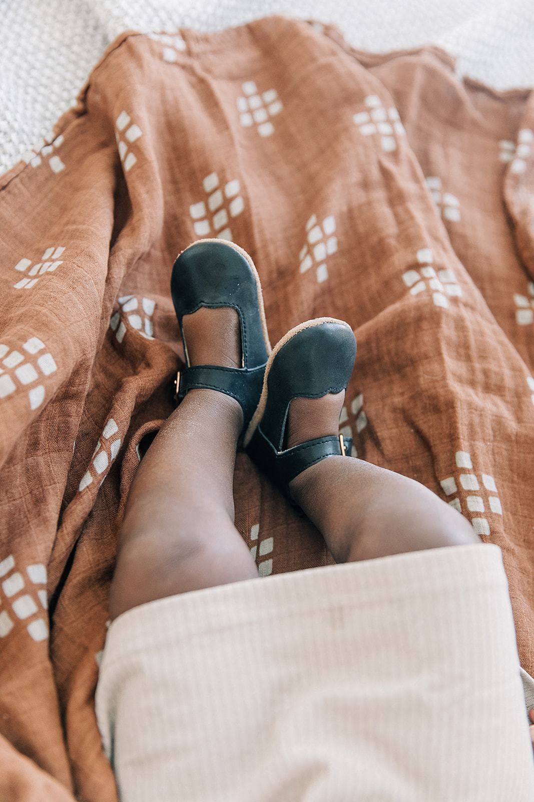 Midnight - Mary Jane US Size 1-4 - Soft Sole Shoes Deer Grace 