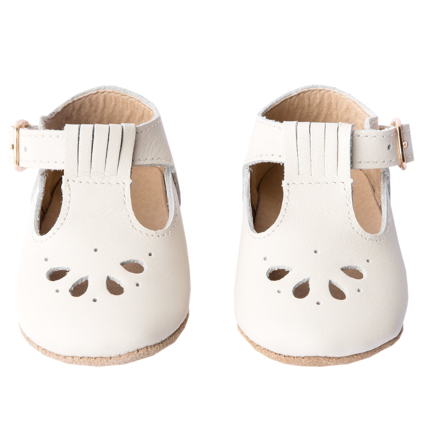 Cream - Daisy T-Bar - Soft Sole Shoes Deer Grace 