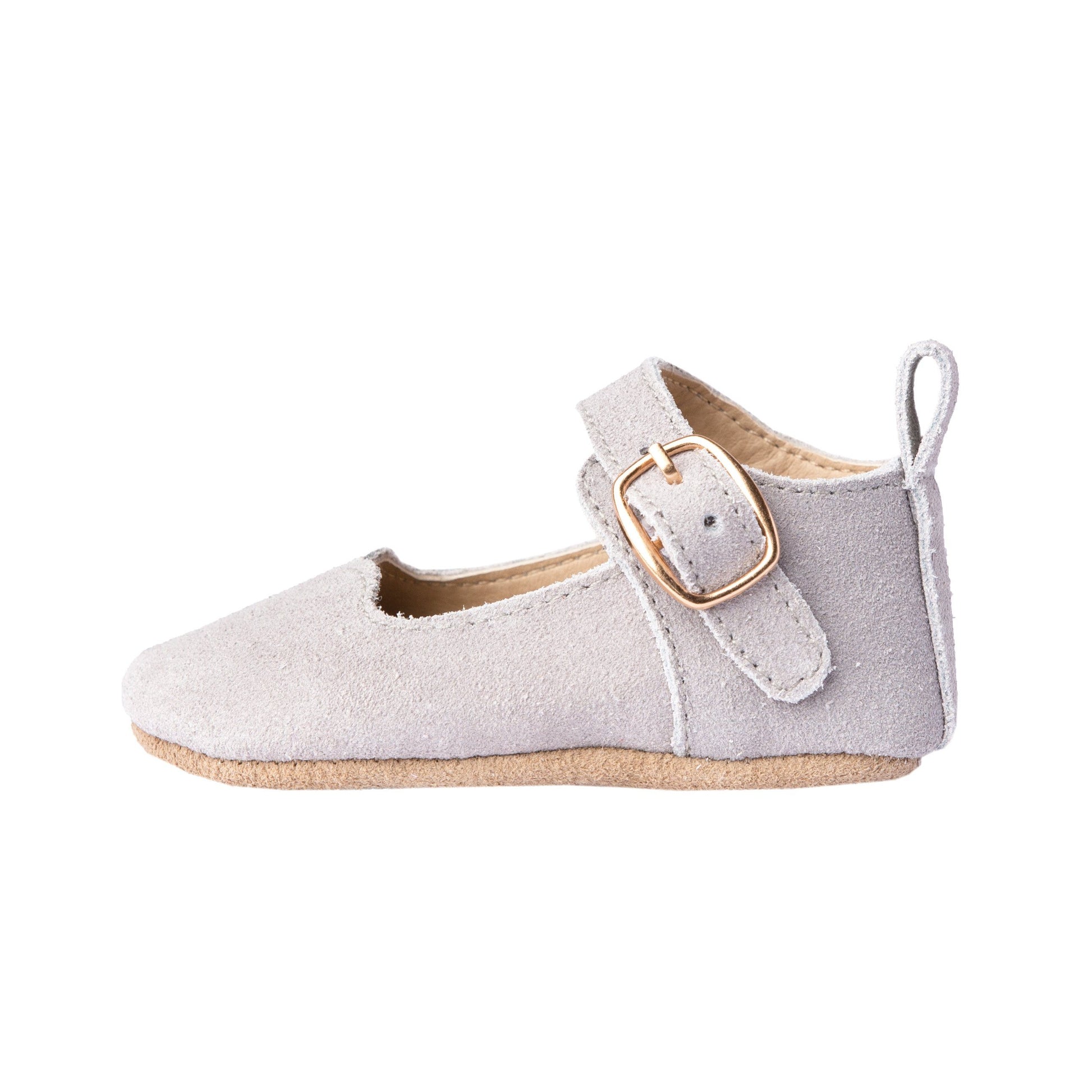 Slate Suede - Mary Jane - Soft Sole Shoes Deer Grace 